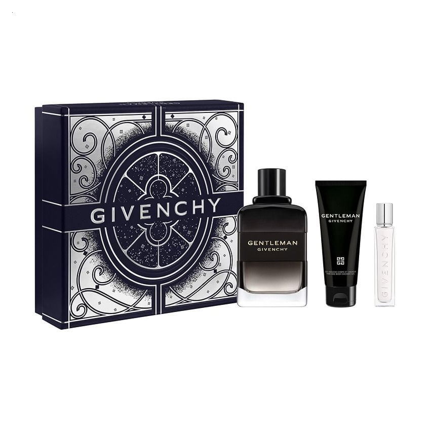 Парфумований набір чоловічий Givenchy Gentleman Boisee (парфумована вода, 100 мл + гель для душу, 75 мл + парфумована вода, 12.5 мл)